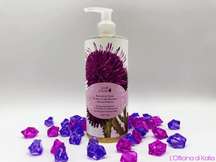 100% Pure – Shampoo healthy scalp con Bardana e&nbsp;Neem